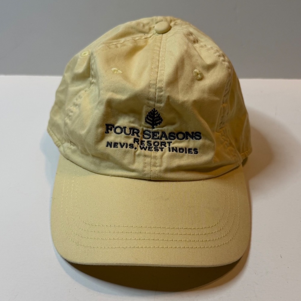 Four Seasons Resort Nevis West Indies Hat Yellow Lightweight Dad Hat
